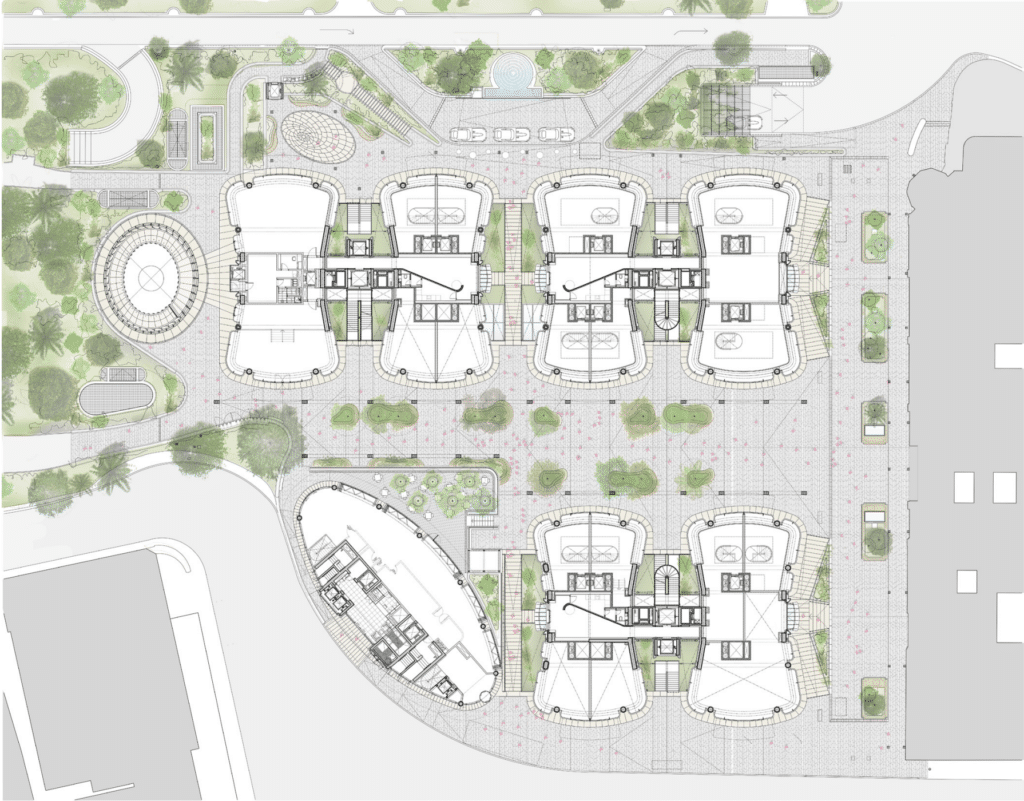Ground Plan - One Monte Carlo - Rogers Stirk Harbour + Partners