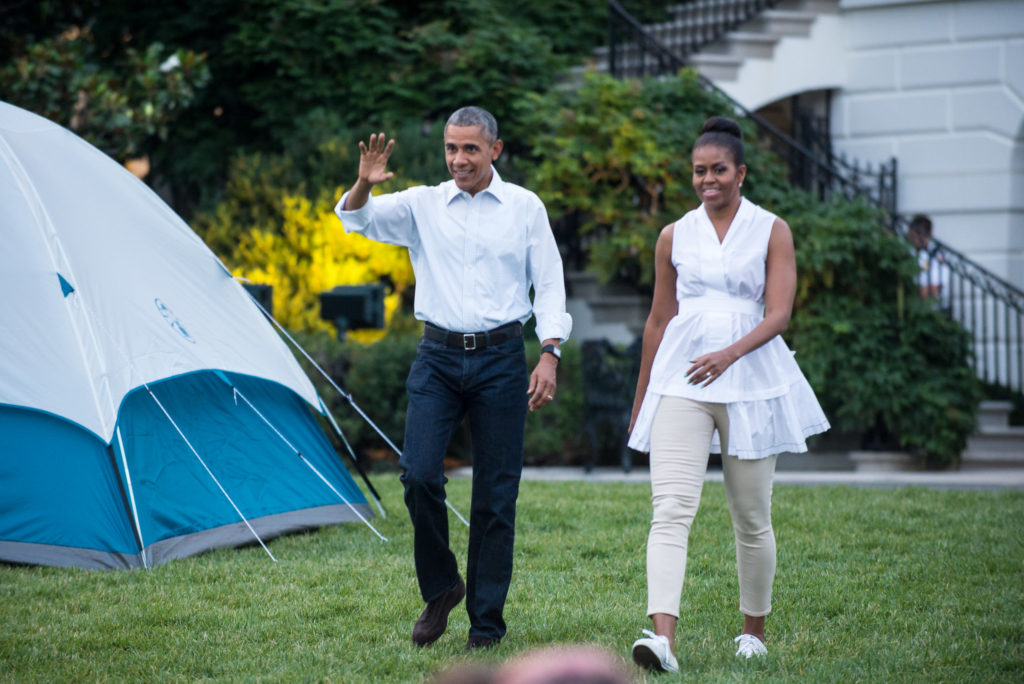 le-couple-Obama-sur-le-Rocher