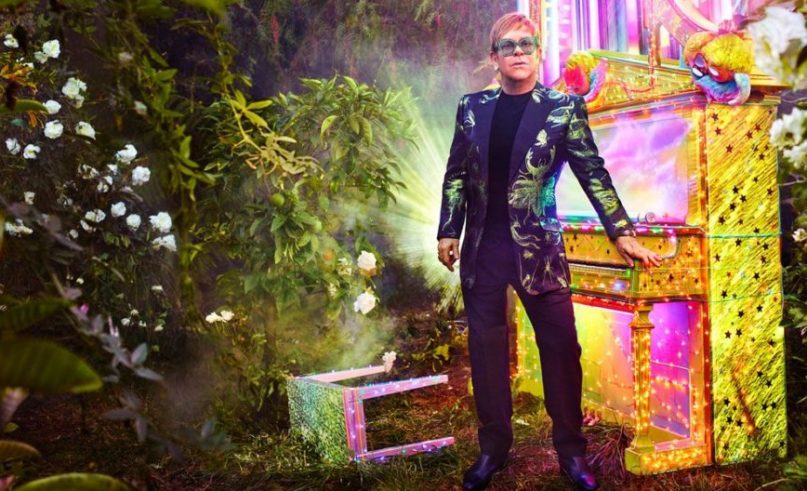 Sir Elton John on holiday in Nice
