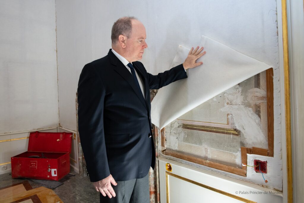 Prince Albert II hidden frescoes Monaco Palace