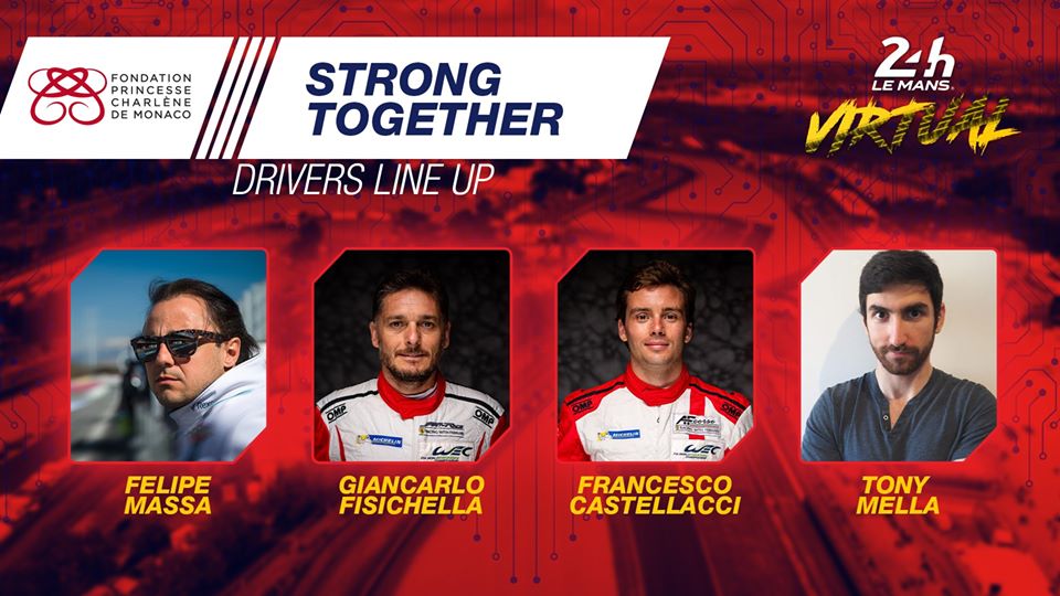 strong together line up virtual 24 hours of le mans princess charlene monaco