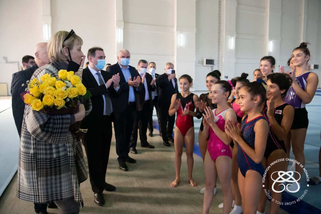 Princess Charlene of Monaco Foundation on a visit in Tbilisi