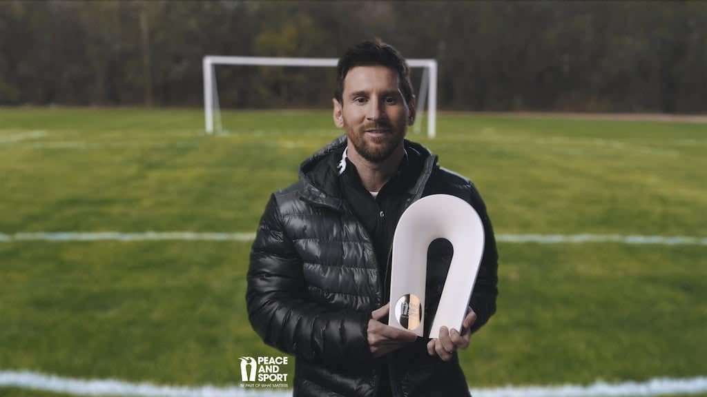 Lionel Messi nouveau champion pour la paix