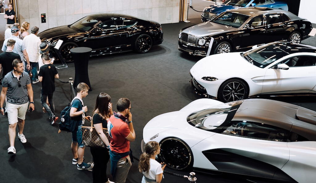 Motor car exhibition Top Marques Monaco