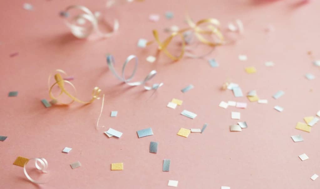 plastic confetti