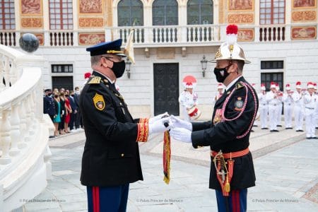 La cérémonie de passation du commandement des sapeurs-pompiers