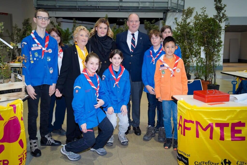 Prince Albert II Camille Gottlieb Scouts Monaco