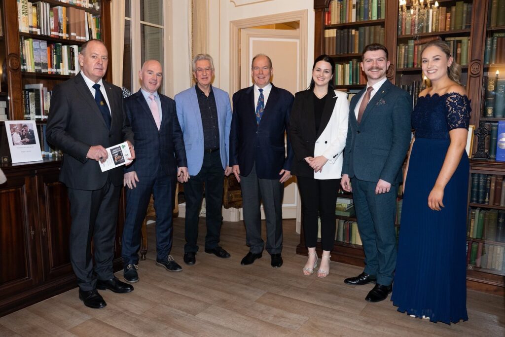 Prince Albert II à la Bibliothèque Irlandaise Princesse Grace