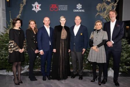 fondazione principessa charlene gala courchevel