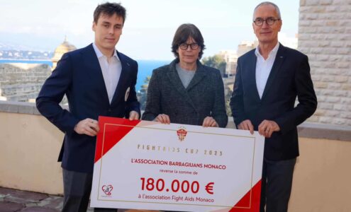 louis durcruet et la princesse stephanie fight aids monaco