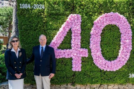 Prince Albert II and the Princess of Hanover together at the Princess Grace Rose Garden © Axel Bastello/ Prince’s Palace of Monaco 