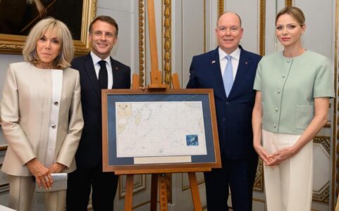 Visite d'Etat du Président de la République Française Emmanuel Macron et la première dame Brigitte Macron le 7 juin 2025 © palais princier