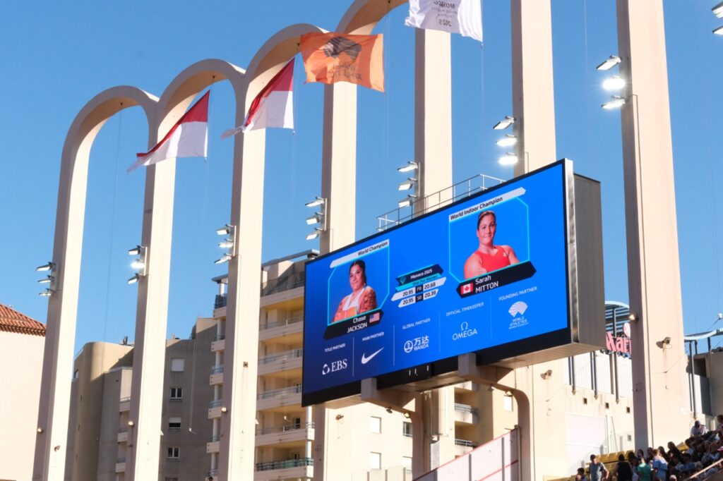 Les spectateurs du meeting Herculis ont pu profiter du nouvel équipement du Stade  © Benjamin Godart - Monaco Tribune