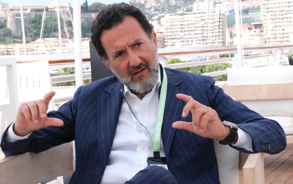 Rodi Basso, co-fondateur de l'E1, à l'occasion d'une étape du championnat à Monaco le 18 et 19 juillet 2025 © Benjamin Godart - Monaco Tribune