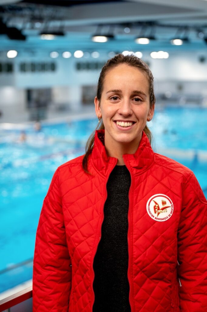 Lisa Pou at the Stade Louis II in 2024 for the Paris 2024 Olympic Games qualifiers © Axel Bastello - Prince's Palace