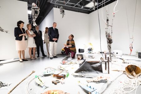 Prince Albert II inaugurated the exhibition on Tuesday, July 8 © Communication Department - Manuel Vitali 