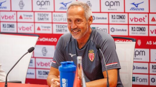 Le tacticien autrichien espère voir ses hommes faire mieux avant de se déplacer à Lille © AS Monaco
