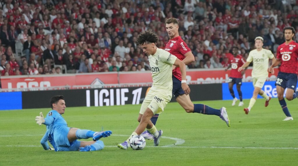 Akliouche n'a pas réussi à mettre les siens sur les bons rails ce dimanche © AS Monaco