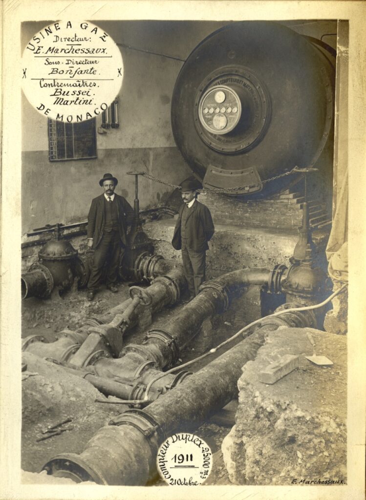 Dans l'usine à gaz en 1911 © Coll. Borro / IAM