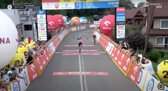Victor Langellotti boucle les 147,5 km de l'étape en 3h32'58 © TNT Sports Cycling - YouTube