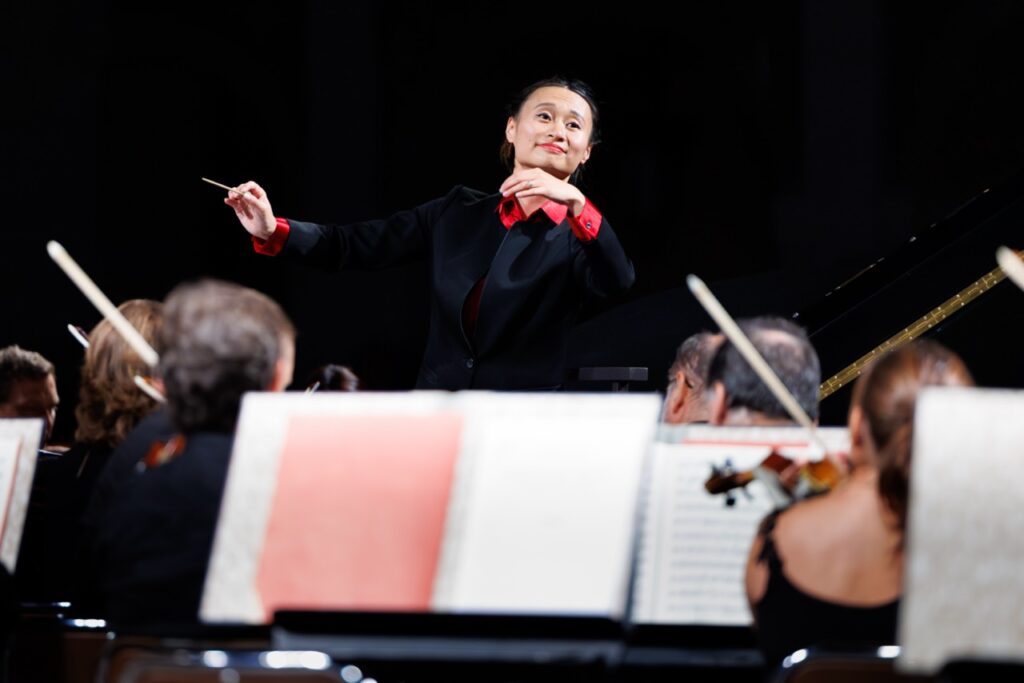 Tianyi Lu lors du concert au Palais Princier ce dimanche 3 août © Michaël Alesi - Palais Princier