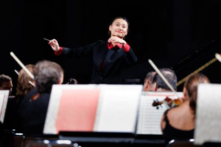 Tianyi Lu lors du concert au Palais Princier ce dimanche 3 août © Michaël Alesi - Palais Princier