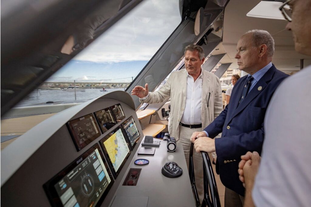 Prince Albert II boarded the MODX 70 © Frédéric Nebinger - Prince's Palace © Frédéric Nebinger - Prince's Palace 
