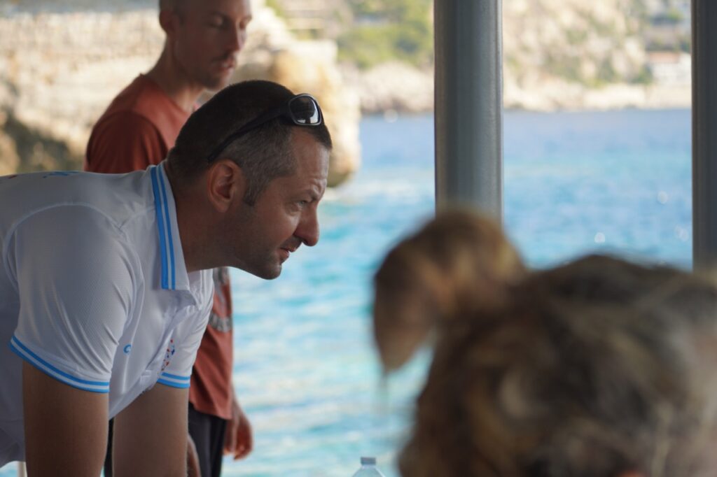 Denis Chaboud est le directeur technique de plongée et assure le dispositif de sécurité de l'évènement © Benjamin Godart - Monaco Tribune
