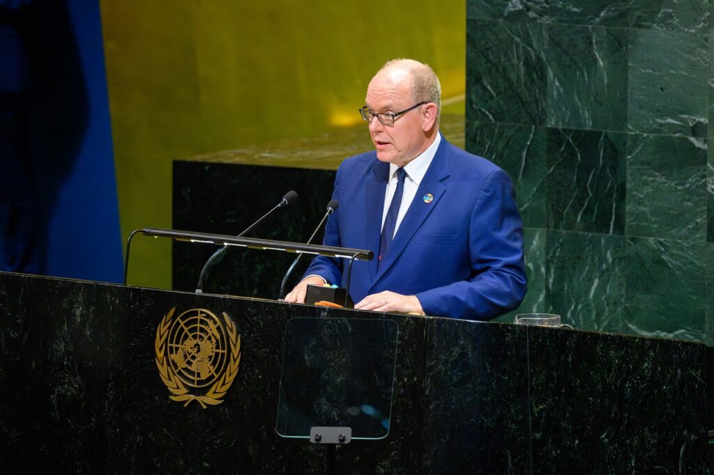 Prince Albert II at the special UN summit on the Israeli-Palestinian conflict in New York © Michaël Alesi - Prince's Palace 