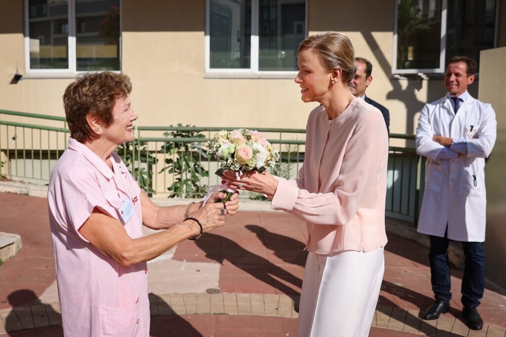 Princess Charlene visiting CHPG