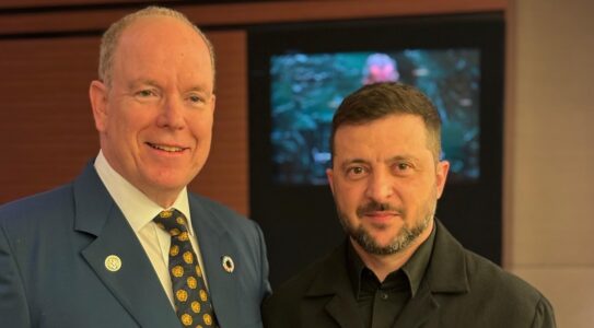 Le Prince Albert II a rencontré le Président Zelensky au sommet de l'ONU à New-York © Palais Princier