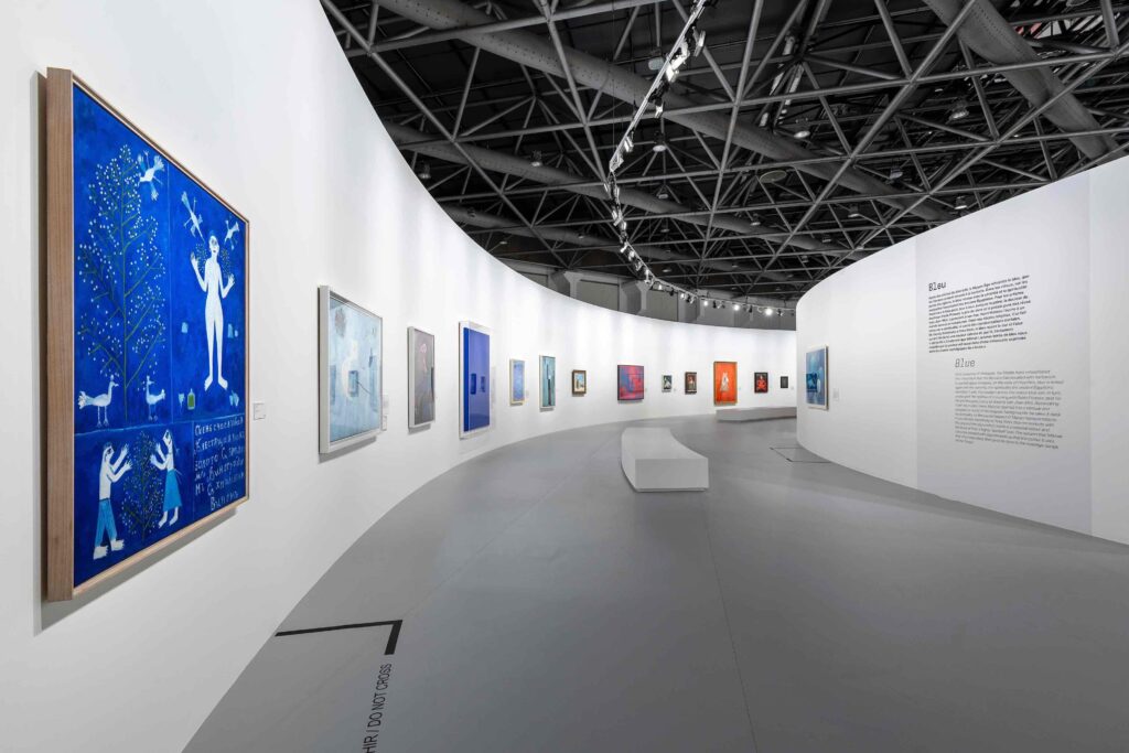 © GRIMALDI FORUM MONACO - Éric Zaragoza - Exposition « Couleurs ! Chefs-d’œuvre du Centre Pompidou » - Tableaux - Salle Bleu - 141 copie