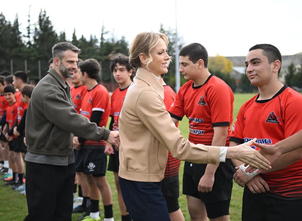La Princesse Charlène en Géorgie