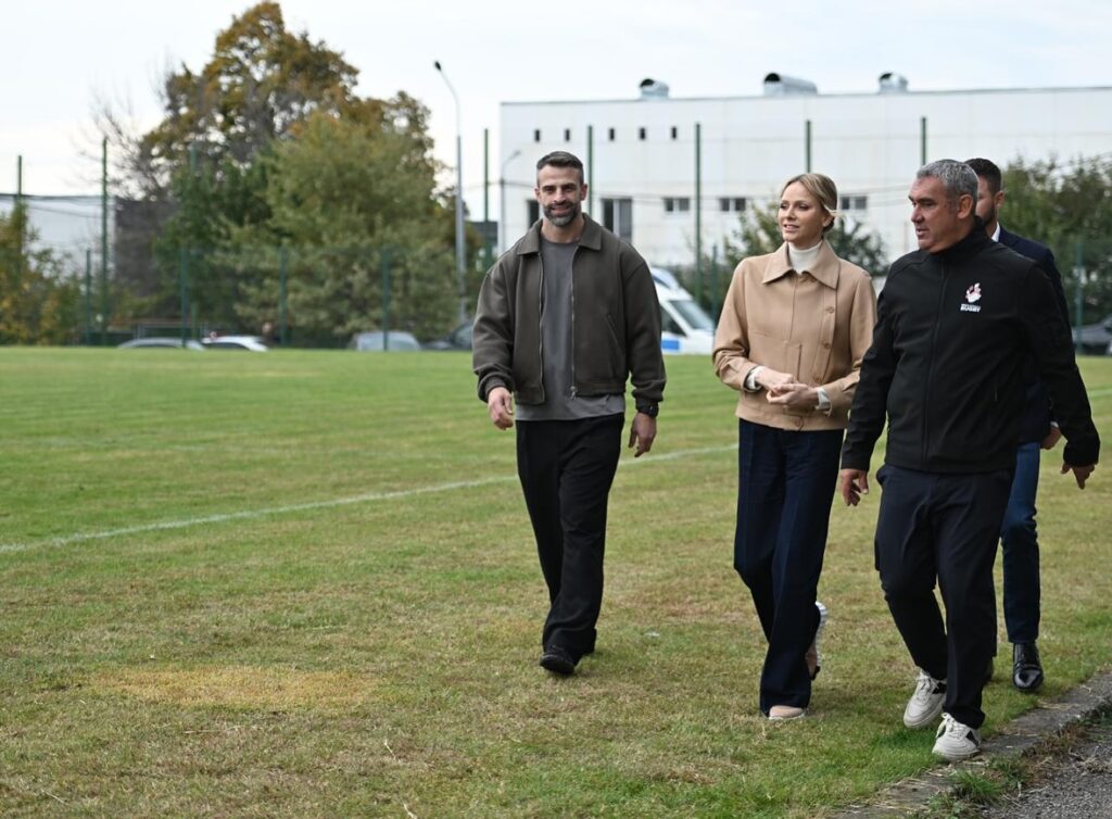 La Princesse Charlène en Géorgie
