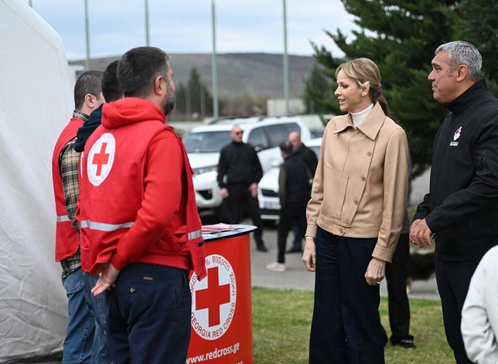 La Princesse Charlène en Géorgie