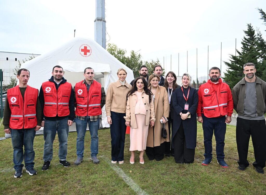 La Princesse Charlène en Géorgie