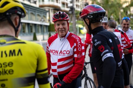 Prince Albert II tour en vélo