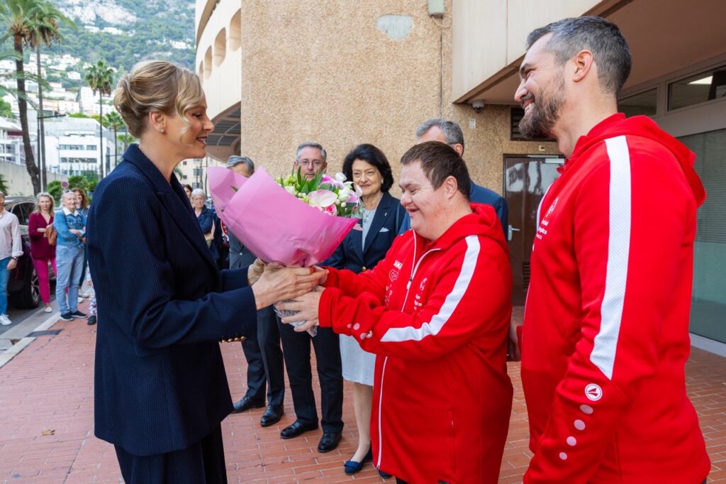 Princess Charlene met with athletes and representatives from Special Olympics for the renaming ceremony © Communication Department / Philippe Fitte