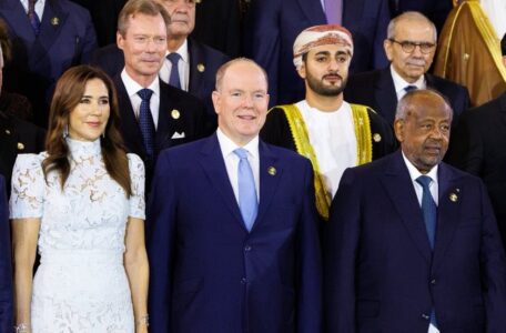 Abdel Fattah Al-Sissi et le prince albert II