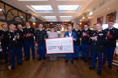 la Princesse Stéphanie et les Carabiniers