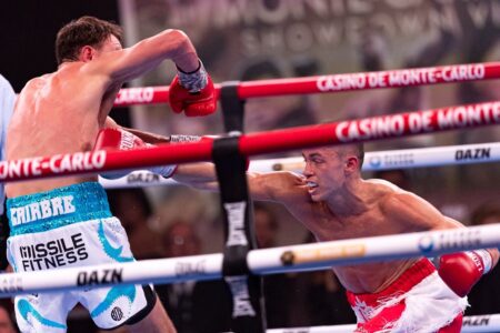 Hugo Micallef n'a pas trouvé les solutions contre le champion européen IBF en titre © Direction de la Communication - Manuel Vitali