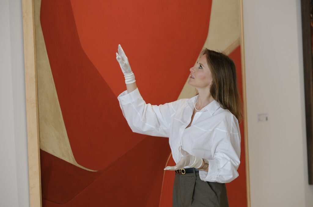 Painting by Pablo Palazuelo, Omphale II, 1962. © ADAGP/Palazuelo. Photo by: Vaini Wen