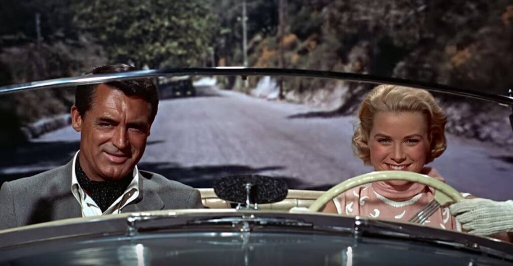 Cary Grant and Grace Kelly in Hitchcock's To Catch a Thief © Paramount Pictures