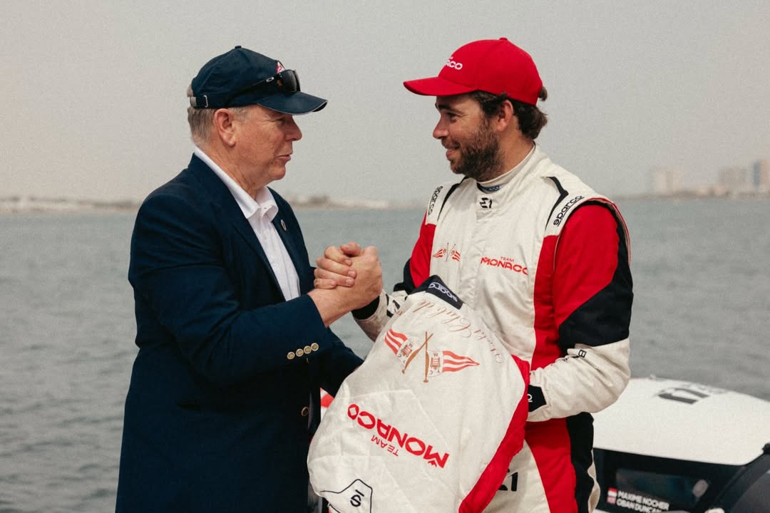 Prince Albert II travels to Jeddah to support Team Monaco at the E1 Electric Boat Series
