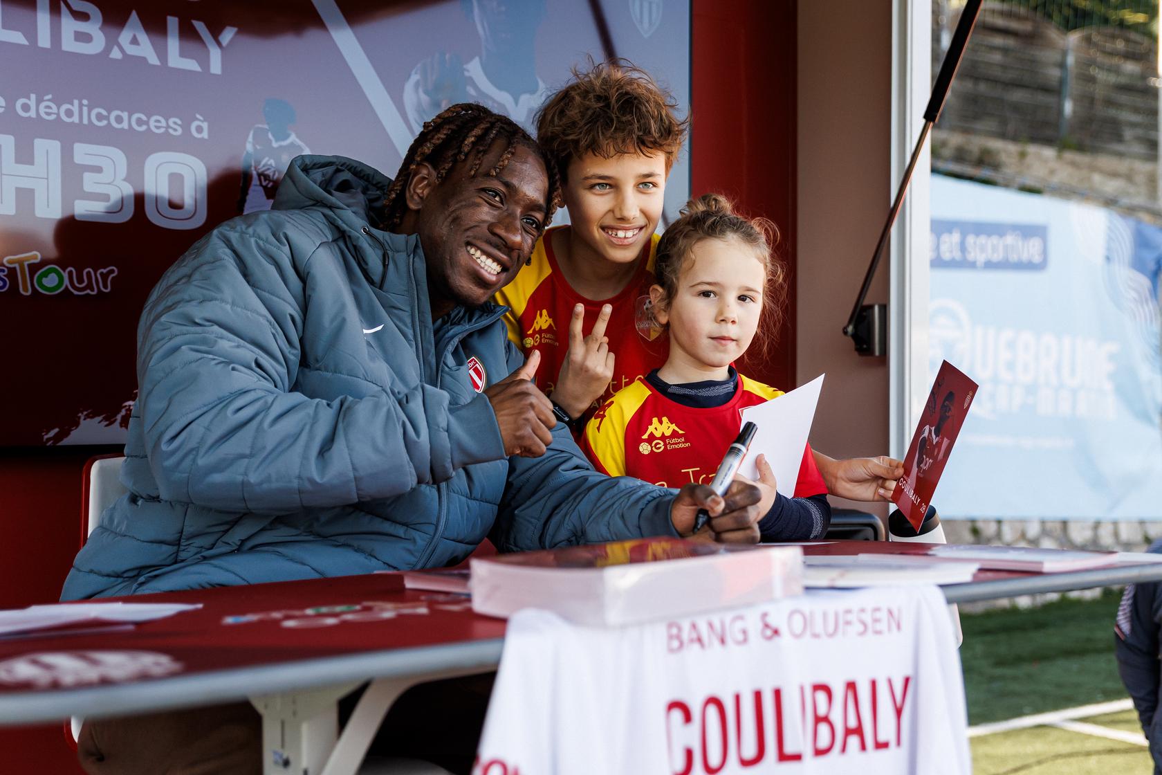 Mamadou Coulibaly joins AS Monaco Kids Tour as 100 young fans gather in Roquebrune-Cap-Marti