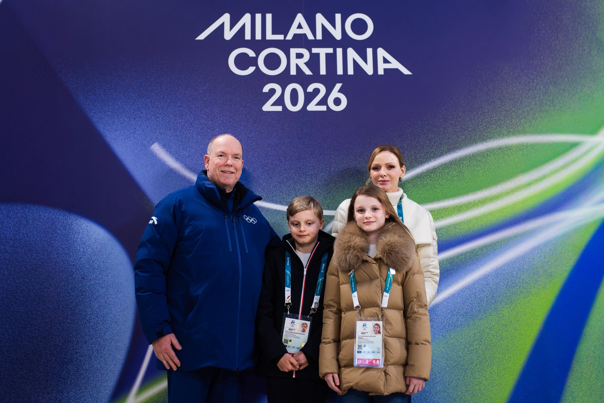 In pictures: Princess Charlene and the Princely Twins join Prince Albert II at the Winter Olympics