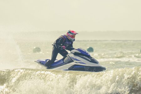 Lisa Caussin Battaglia a décroché la première place de la catégorie féminine en jet-ski runabout 1100, une première pour Monaco © Fédération royale motonautique marocaine