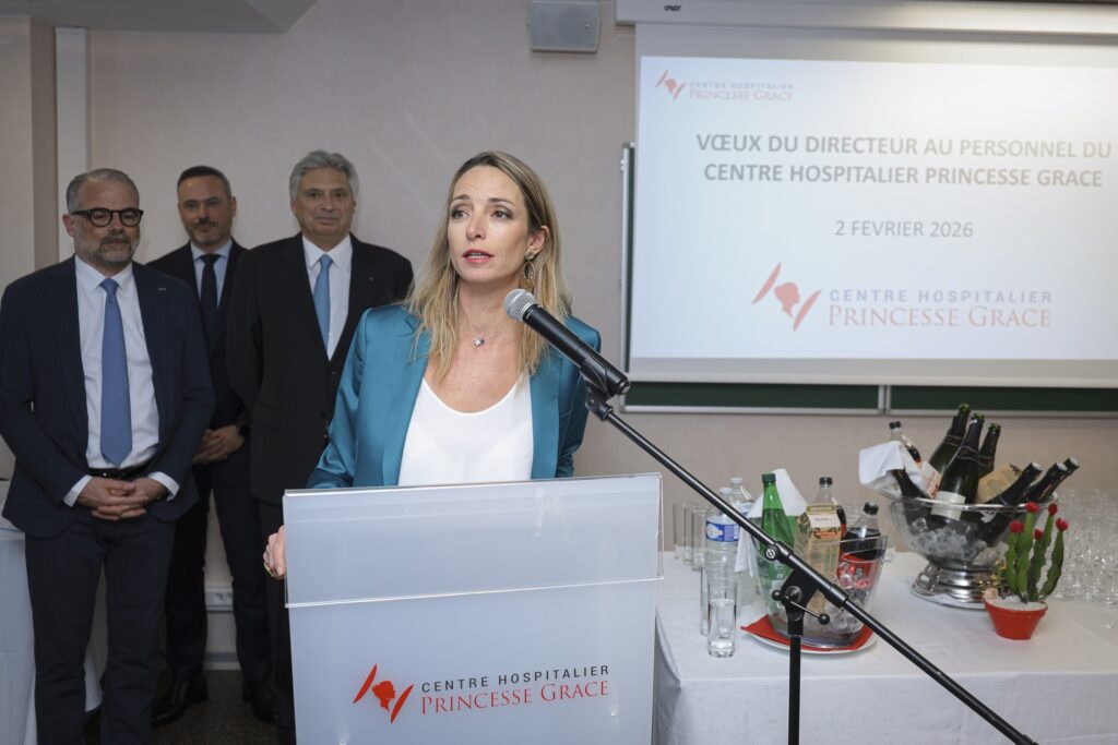La directrice du CHPG, Benoîte Rousseau de Sevelinges, a présenté ses voeux au personnel © Stéphane Danna - Direction de la communication