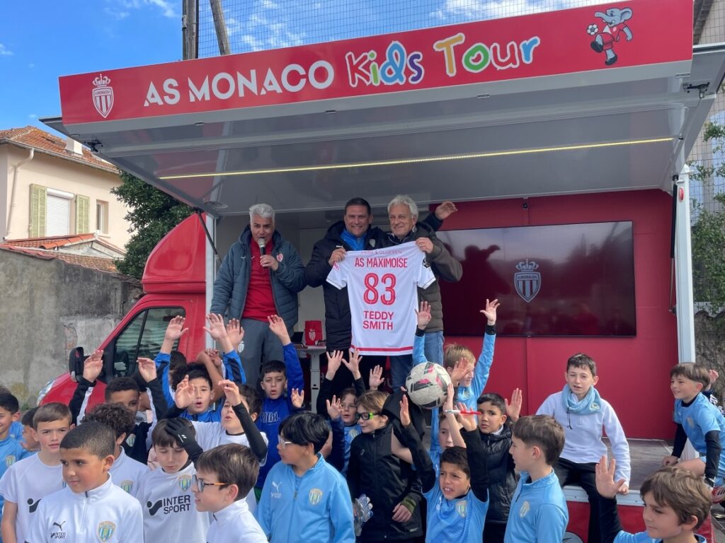 Les jeunes de Sainte-Maxime ont participé aux animations du Kids Tour toute la journée © AS Monaco