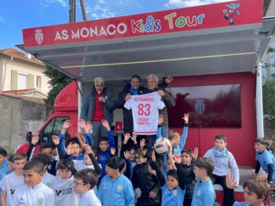 Les jeunes de Sainte-Maxime ont participé aux animations du Kids Tour toute la journée © AS Monaco